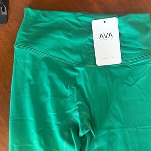 AVA Los Angeles x CycleBar Green Leggings